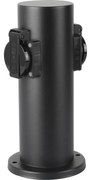 Brilagi - Екстериорен стълб с контакти PILLAR 2Z SCHUKO 230V IP44 черен