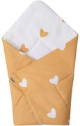 BUBABA Одеяло и чувалче 2в1 ЖЪЛТО СЪРЦЕ