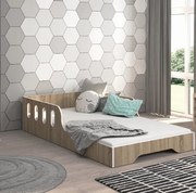 Детско легло MALU 140 x 70 cm в декор от дъб сонома