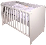 LORELLI Classic Сет от 7 части за легло 60/120 SMILE СИВО СЛОНЧЕ ЗВЕЗДИ