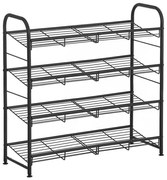 Шкаф за обувки ALVORO черен