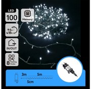 Aigostar - LED външна коледна верига 100xLED/8 функции 8m IP44 студено бяло