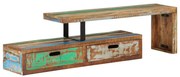 351678 vidaXL ТВ шкаф (118-200) x 30 x 40 см, масивна регенерирана дървесина