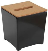 Horecano - Кутия за кърпички 140x140x145mm черна (518706BK)