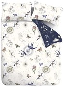 Синьо -кремаво двойно спално бельо 200x200 cm Astrology – Sassy B