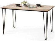 ХЕАРПИН С-120 Дъб Сонома - МАСА В ЛОФТ СТИЛ ЗА КУХНЯ/ ТРАПЕЗАРИЯ/ ДНЕВНА