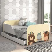 Детско легло MIKI 160 x 80 cm със сафари животни