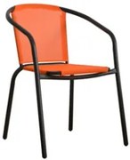 Алуминиев стол оранжев с черна рамка