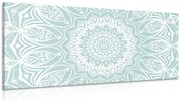 Картина на платно – Мандала хармония на син фон