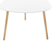 Холна маса atmosphera Mileo, Бял, 60x60 cm