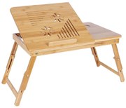 Регулируема масичка за компютър за легло LAT, кафява