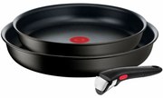 Комплект Тигани Tefal INGENIO UNLIMITED Ø 22 cm Ø 26 cm Черен