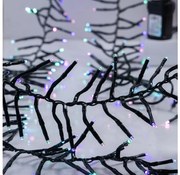 LED външен коледен гирлянд CLUSTER 768xLED/8 функции, 9 m, IP44, топла бяла светлина
