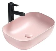 Mexen Rita умивалник за плот 45 x 32 cm, розов мат - 21084544
