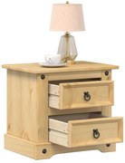 4005658 vidaXL Нощно шкафче Corona, 53x39x47 см, бор масив