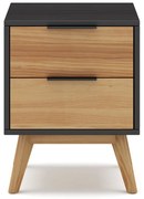 Нощно шкафче от борова дървесина в естествен цвят Lavis - Marckeric