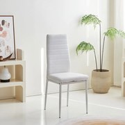 Кухненски стол Jake-Бял (6) парчета