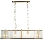 Endon 110945 - Пендел RIDGETON 4xE14/6W/230V месинг/прозрачен