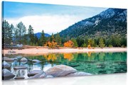 Картина на платно – Езеро в прекрасна природа