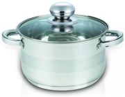 Тенджера с капак SAPIR SP 1210 GI18, 2.9 литра, 18x11.5 см, Многослойно дъно, Индукция, Инокс