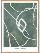 Картина 52x72 cm Green Grafica – Malerifabrikken