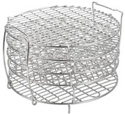 Мултифункционална решетка за сушене Izibizi, 20.8х12.6 см, 5 нива, Неръждаема стомана, Инокс