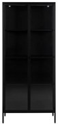 Черен метален шкаф 80x180 cm Newcastle - Actona