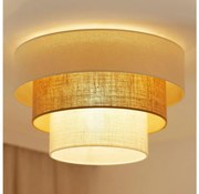 Brilagi таванно осветително DENVER LUNETA 1xE27/15W/230V Ø45 беж/кафяв/крем