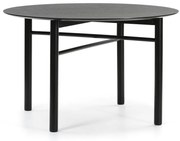 Черна кръгла маса за хранене , ø 120 cm Junco - Teulat