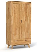 Дъбов гардероб 90x180 cm Greg - The Beds