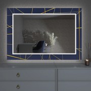 LED огледало с декорация D3