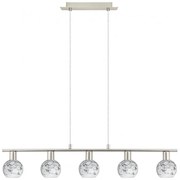 Eglo - LED полилей MY CHOICE 5xE14/4W/230V хром/бяло/черно