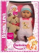 Bambolina - Кукла меко тяло с кученце 41см. BD1874