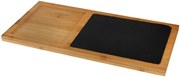 Бамбукова дъска за презентация с каменна плоча правоъгълна (BA-PL-SL-3818)