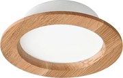 LED Лампа за окачен таван WOODY SPOT LED/12,5W/230V 4000K дъб ø 16 см