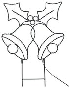 Solight 1V289 - LED външна коледна украса 100xLED/3xAA IP44, топла светлина, звънчета