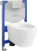 Mexen вграден комплект WC стойка Fenix XS-F с тоалетна чиния Carmen, бял гланц - 6803388XX00
