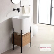 Комплект за баня Laila 2701-NROP с чекмедже 2711-89 Scarabeo