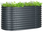 Blumfeldt High Grow, повдигната леха, 160 x 80 x 80 см, гофрирана ламарина, лесен монтаж