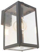 Интелигентна външна стенна лампа сива с WiFi G95 - Sutton down