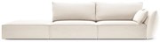 Бежов кадифен диван десен ъгъл 264 cm Vanda – Mazzini Sofas