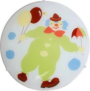 Детска плафониера CLOWN 1xE27/60W/230V Ø 300 мм