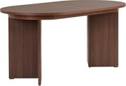 Сгъваема трапезна маса с допълнителна плоча от декор от орех 90x160 cm Sorell – Kalune Design