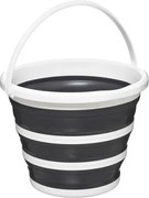 Сгъваема кофа 5five 10L - Бяла/Сива, компактна и практична