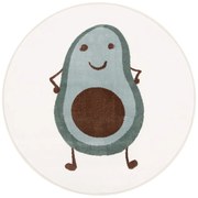 Детски килим в цвят мента и слонова кост ø100 cm Avocado Mint – FD