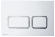 Ravak X01739 - Бутон за промиване TWIN 24,7x16,5 cm, бял