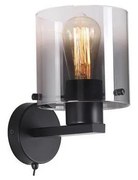 Searchlight 88912-1BK - Настенно осветително тяло SWEDEN 1xE27/60W/230V черно/опушено