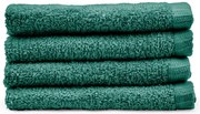 Зелени бързосъхнещи памучни кърпи в комплект от 4 бр. 30x30 cm Quick Dry – Catherine Lansfield