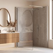 Параван за душ Rea Flexi Transparent / Chrome 120