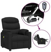 3143505 vidaXL Електрически масажен стол, черен, текстил